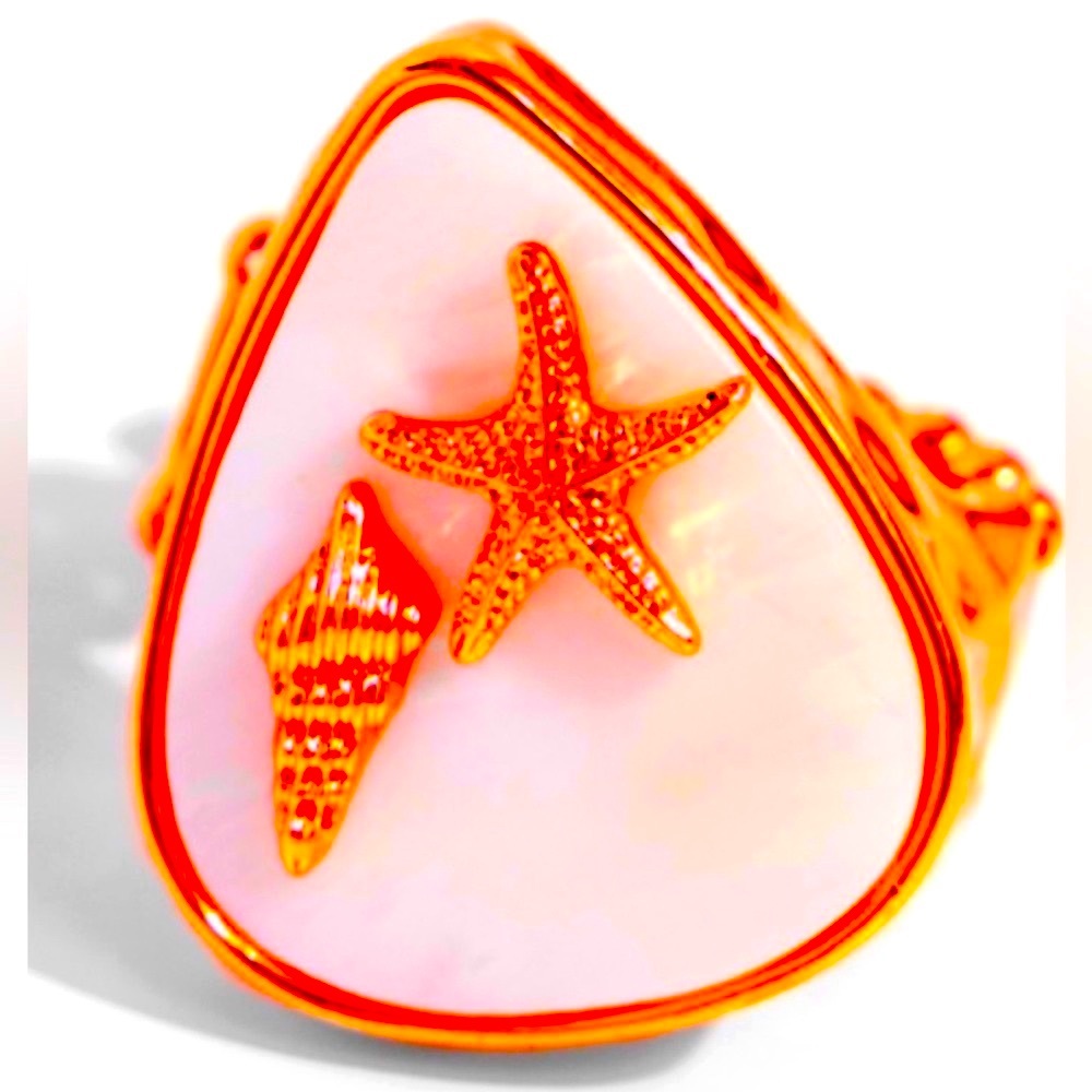 🐚🧜🏻‍♀️🧜 “SEASIDE SERENDIPITY” COPPER RING ~ PAPARAZZI❗️ 🐚🧜🏻‍♀️🧜  STUNNUNG❗️